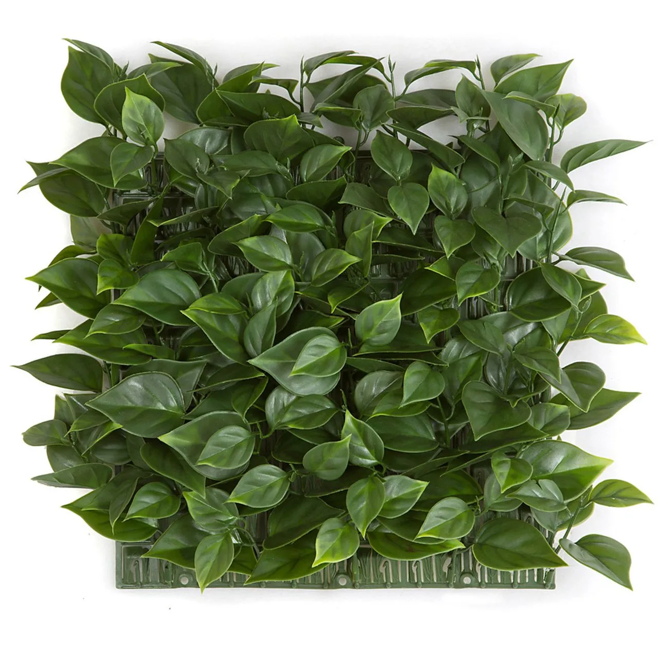 10"x10" UV-Resistant Outdoor Artificial Bougainvillea Leaf Mat -Green (pack of 6)