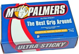 12 Bars Mrs Palmers Surf Wax Tropical 75 Degrees and Above 12 Bars in Boxes Surfboard Wax