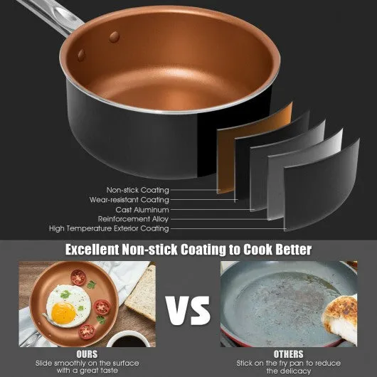 12-Piece Safe Non-stick Cookware Set