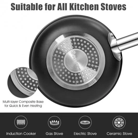 12-Piece Safe Non-stick Cookware Set