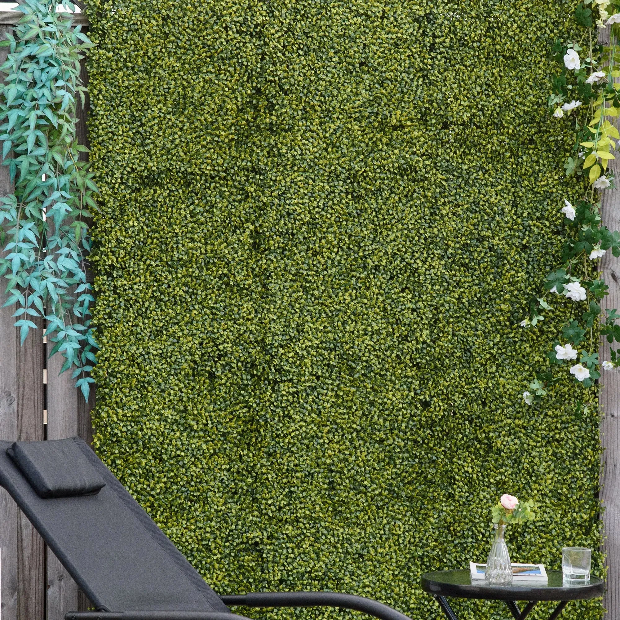 12 Pieces 50L x 50W cm Artificial Milan Grass Wall Panel UV Resistant (3 square meters)