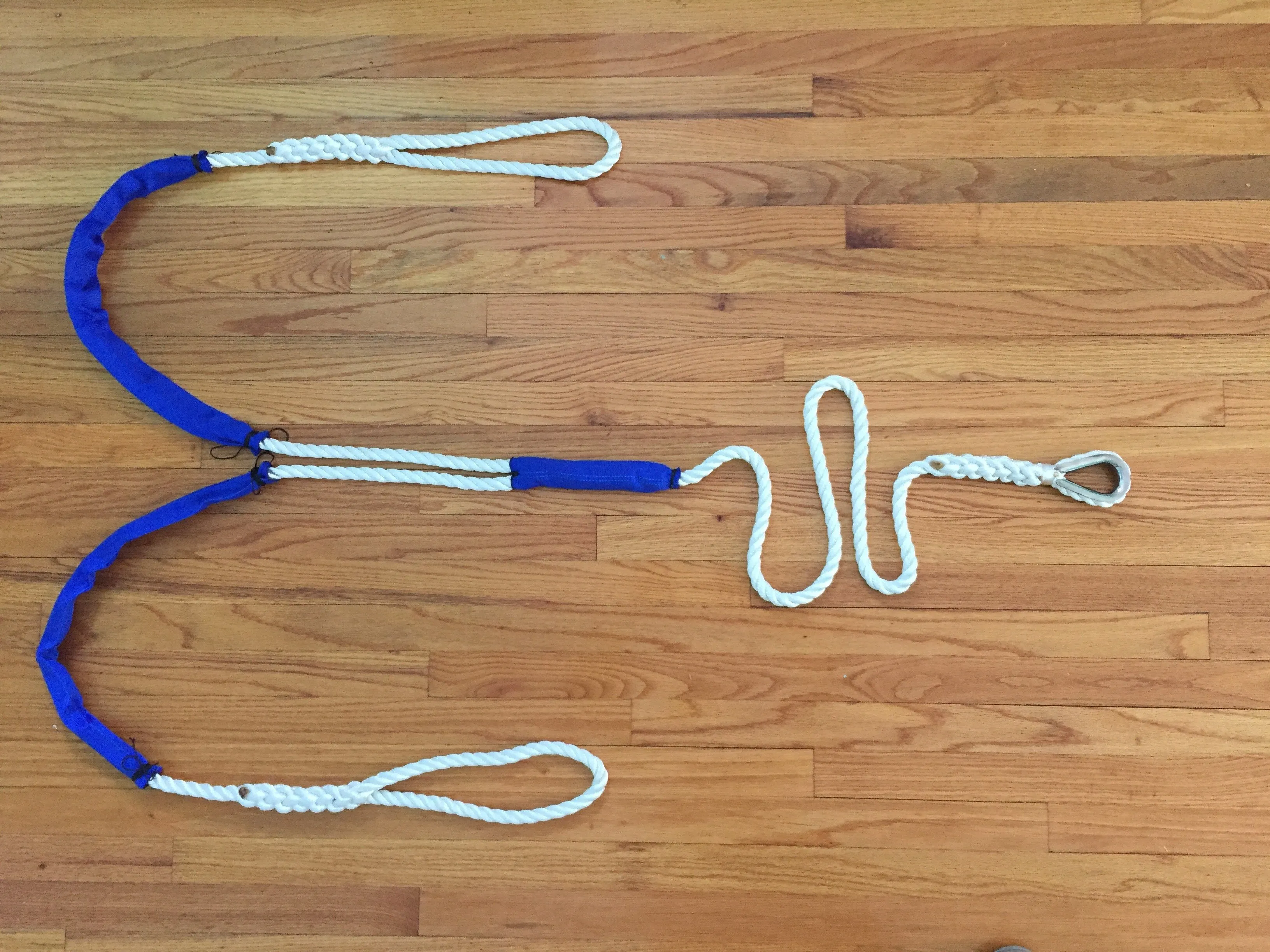 1" X 16' Three Strand Double Mooring Pendant 100% Nylon