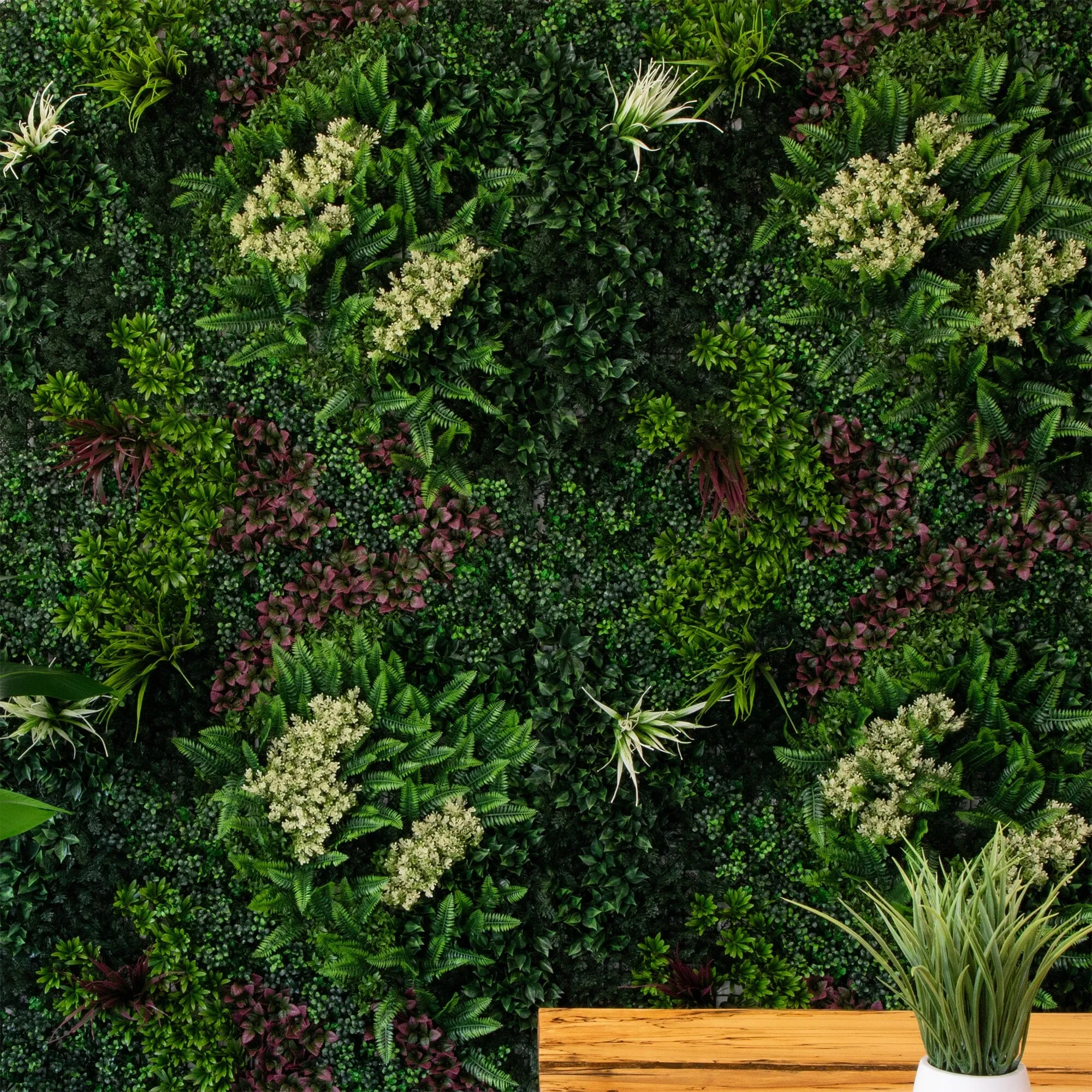 40” x 40” UV Resistant Amazon Rainforest Artificial Living Wall Panel (Indoor/Outdoor)