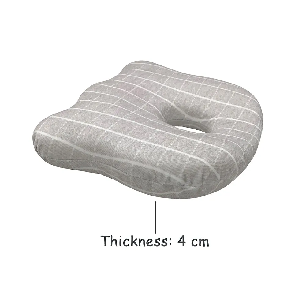 Abracadabra Memory Foam Baby Head Shaping Pillow - Grey Check