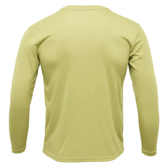 American Flag On Chest Long Sleeve UPF 50  Dry-Fit Shirt