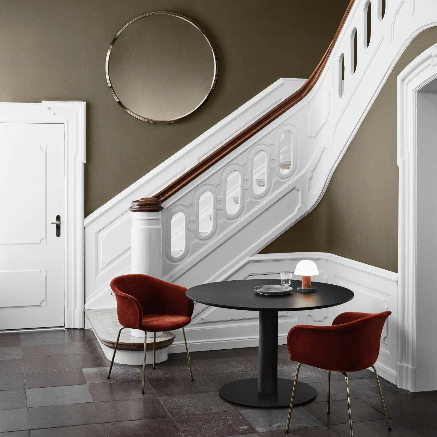 &Tradition Sillon Wall Mirror - Round