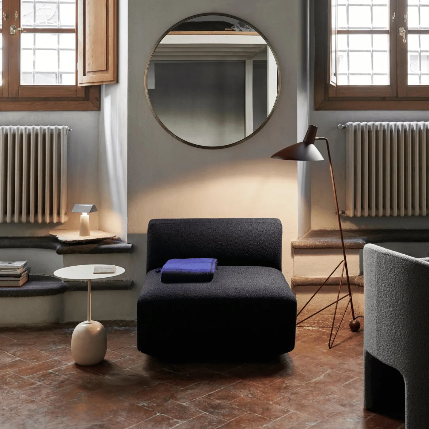 &Tradition Sillon Wall Mirror - Round