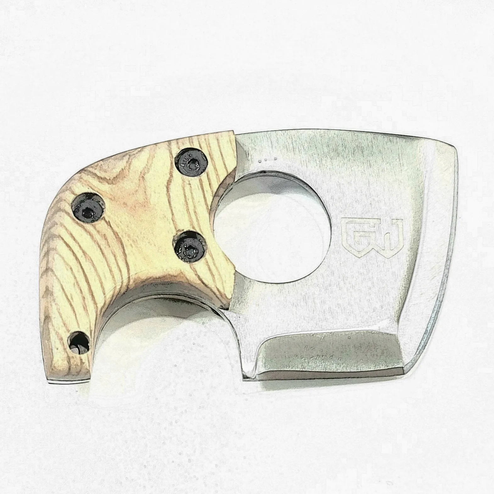 Axe Card With Removable Handle