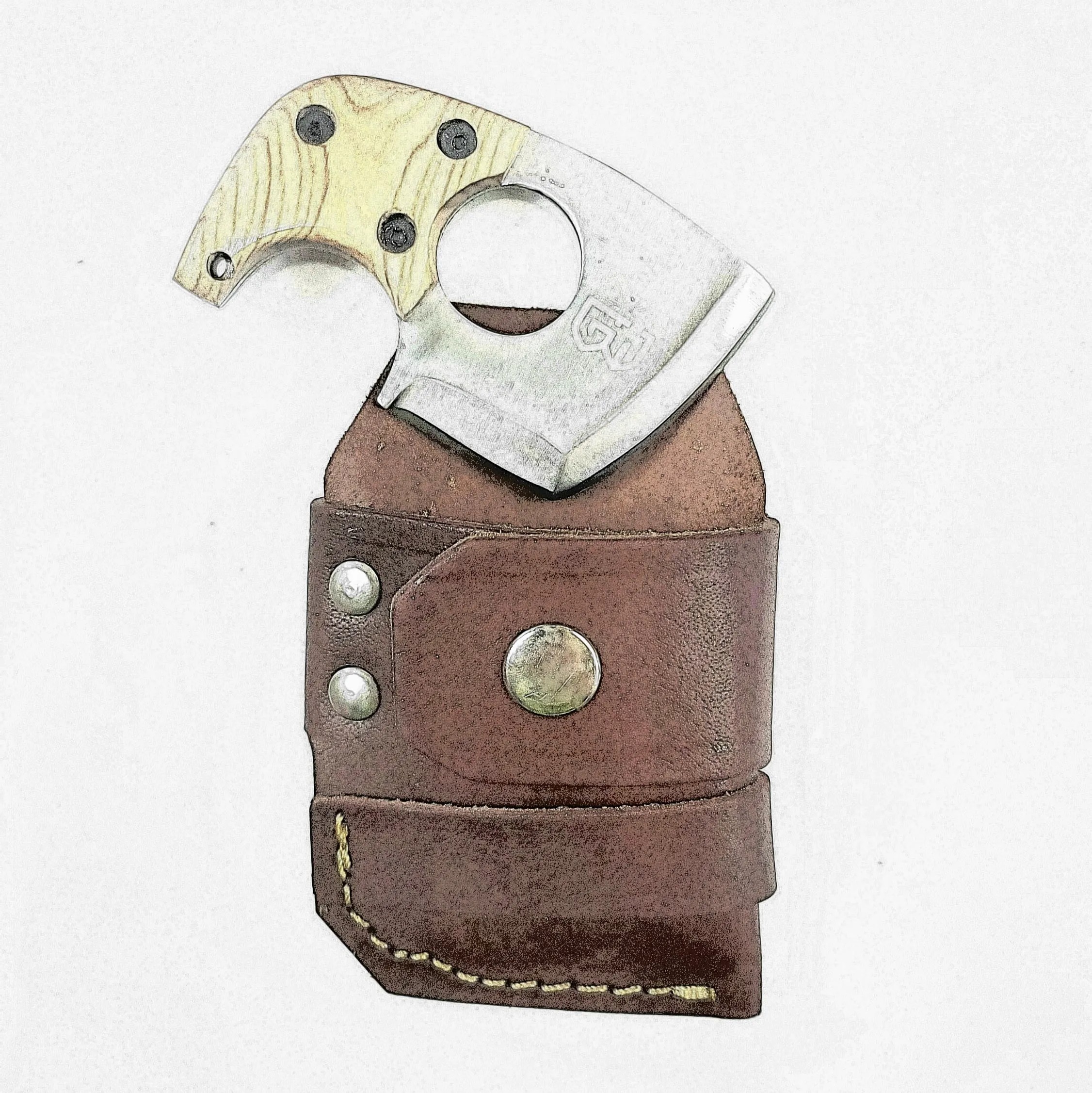 Axe Card With Removable Handle