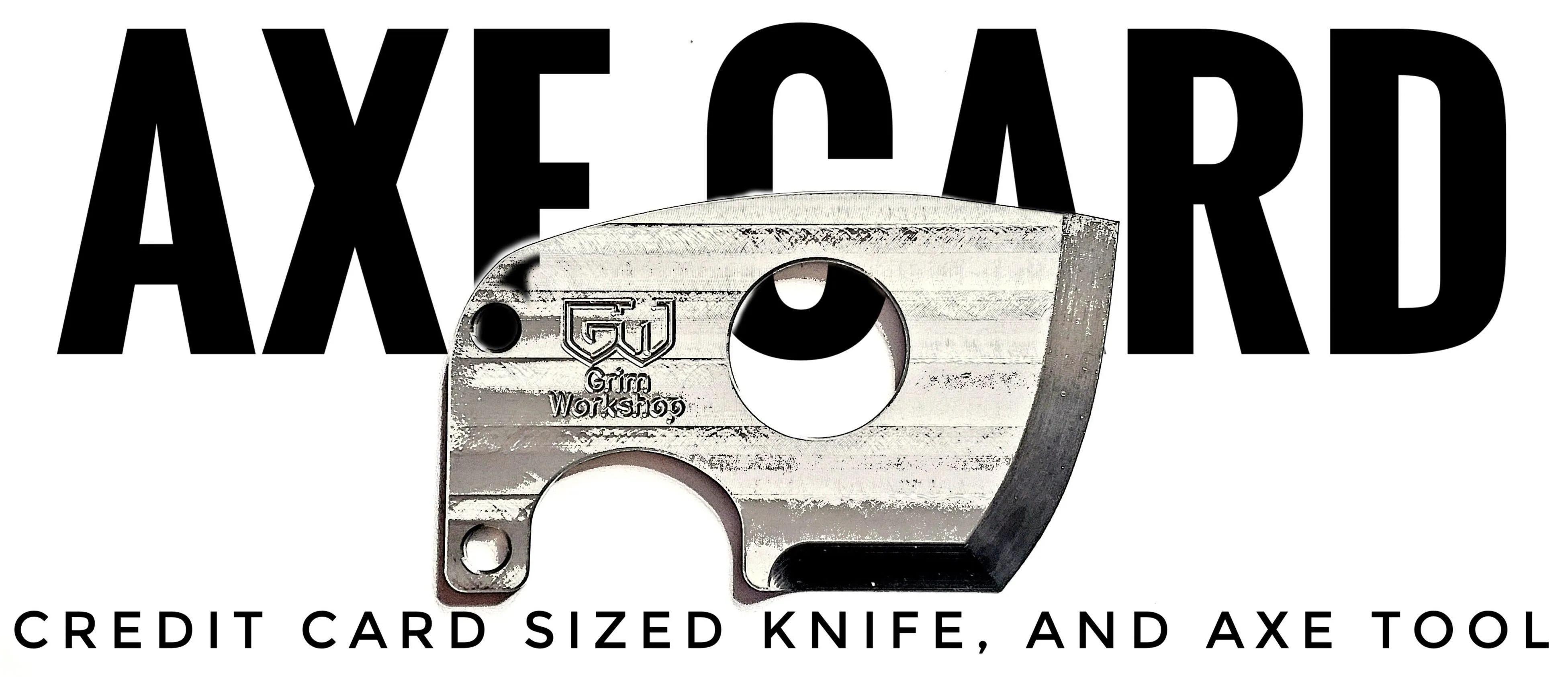 Axe Card With Removable Handle