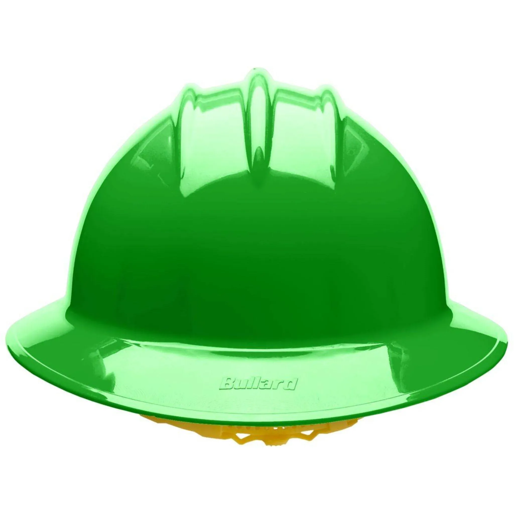 Bullard 33HGP Classic Full Brim Style Hard Hat, 6pt Pinlock, Hi-Vis Green, 1 Each