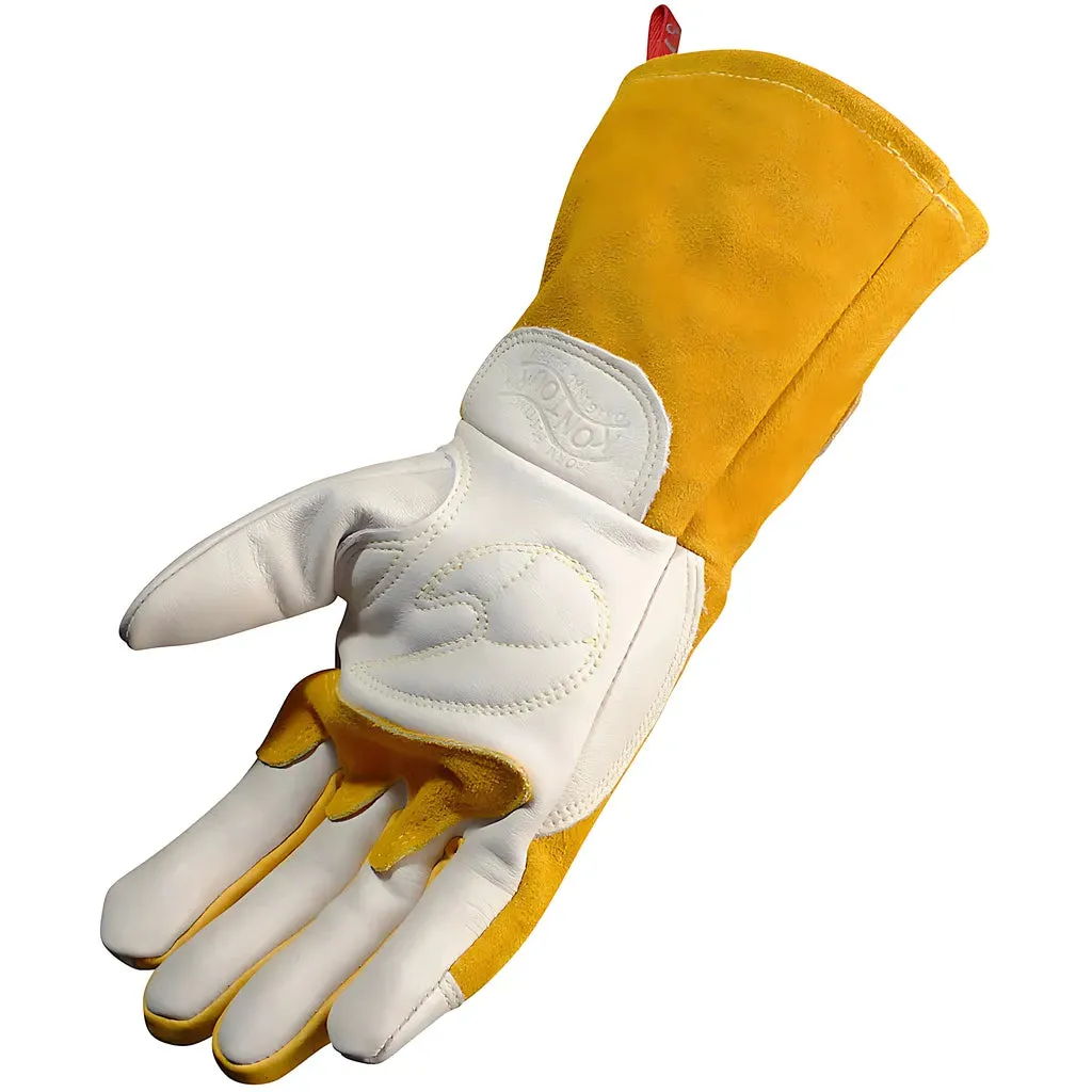 Caiman 1810-6 Premium Cow Grain MIG/Stick Welder's Glove with Two-Layer Insulated Back