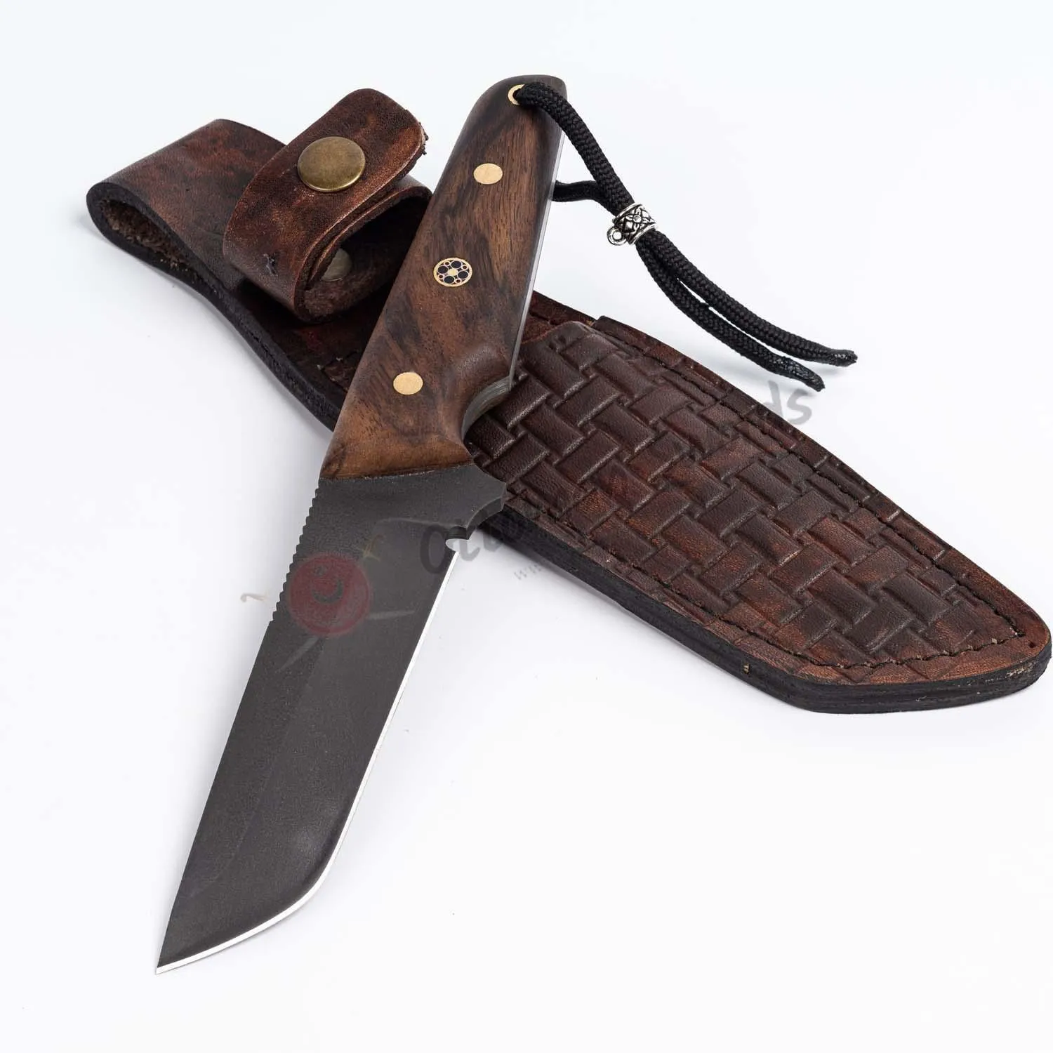 D2 Steel Tactical Tanto Fixed Blade Survival Knife 10"
