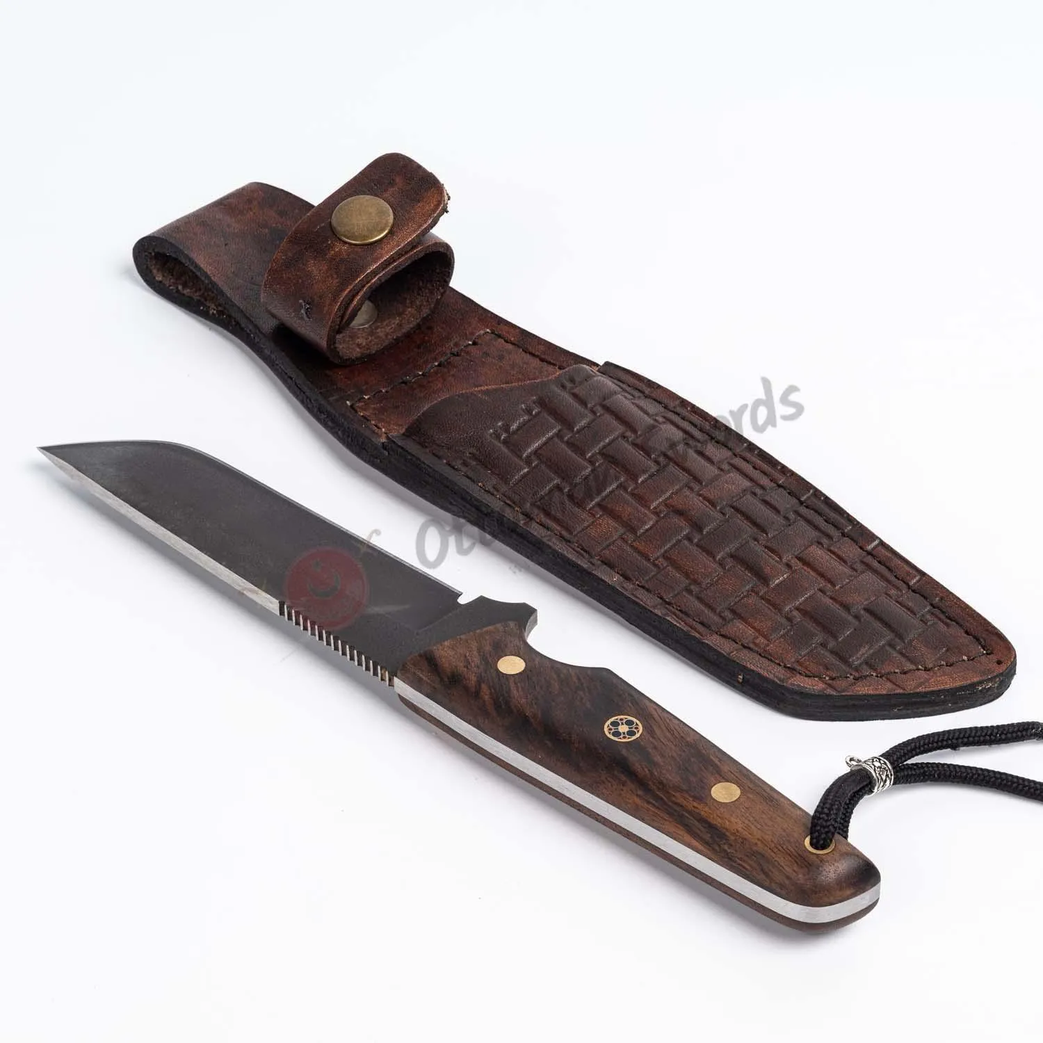 D2 Steel Tactical Tanto Fixed Blade Survival Knife 10"