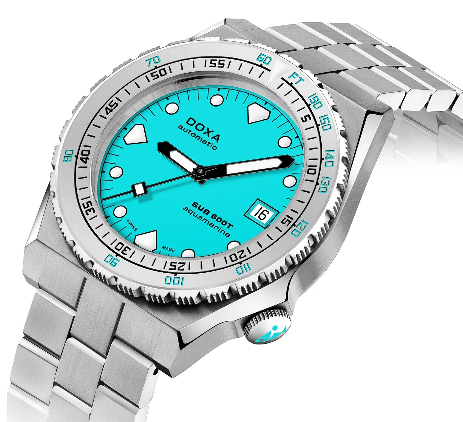 DOX Watch SUB 6T Aquamarine Bracelet