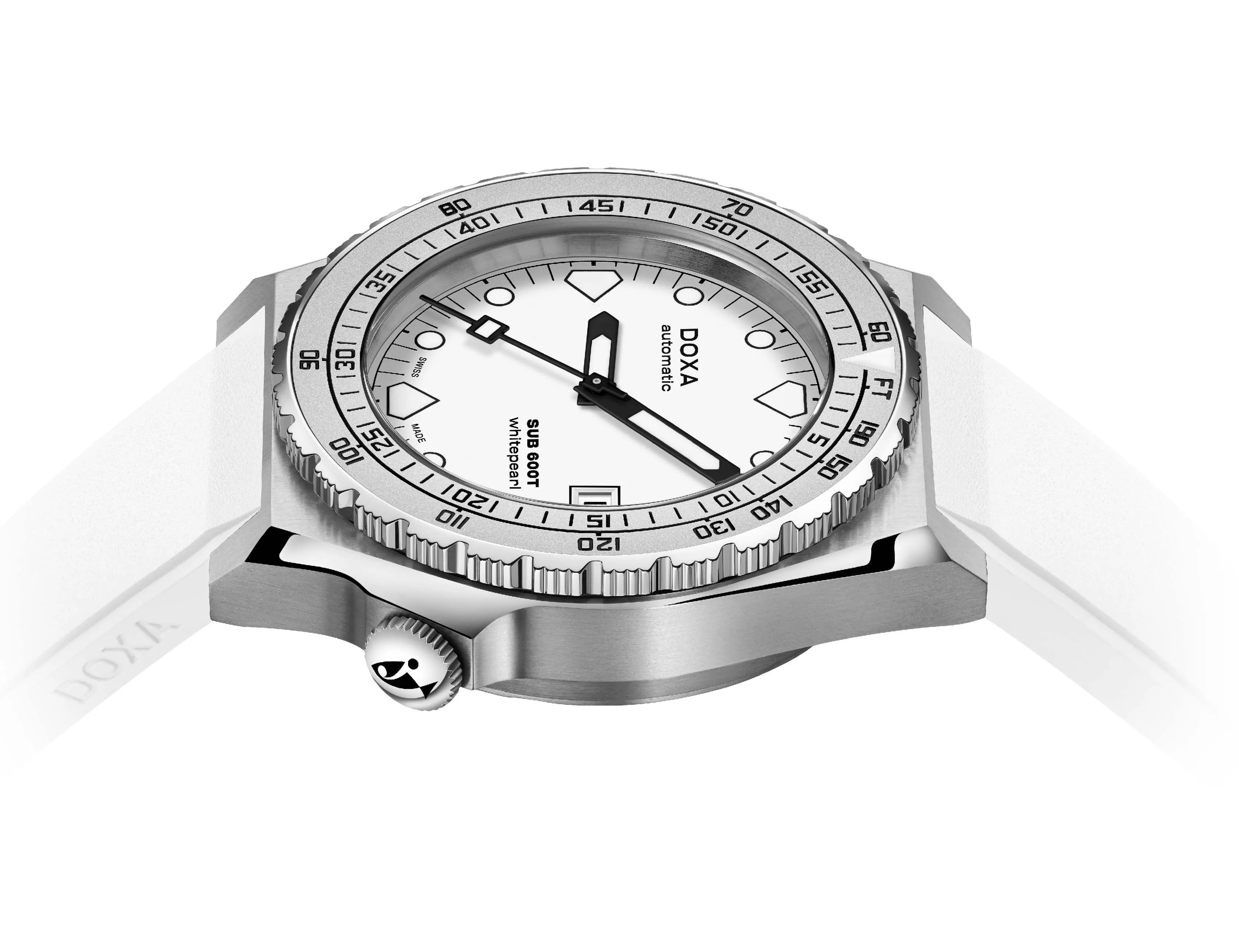 DOX Watch SUB 6T Whitepearl Rubber