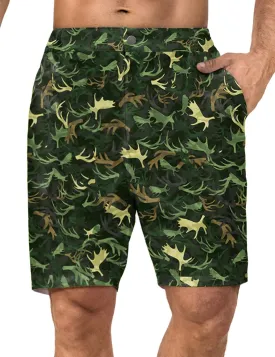 Flamingo Mens Golf Shorts 7 inch Inseam Golf Shorts for Men Shorts with Zipper Pockets Dress Shorts