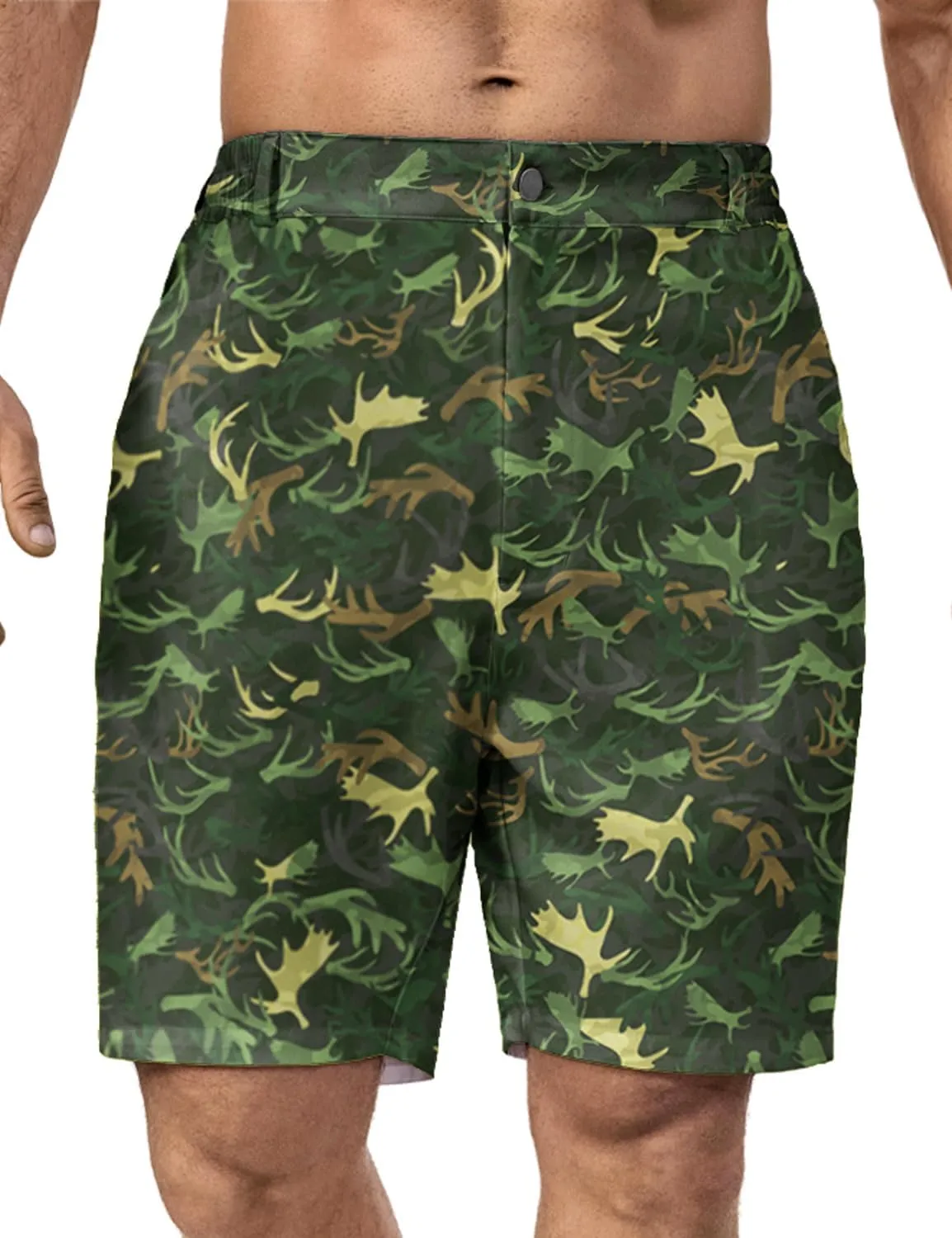 Flamingo Mens Golf Shorts 7 inch Inseam Golf Shorts for Men Shorts with Zipper Pockets Dress Shorts