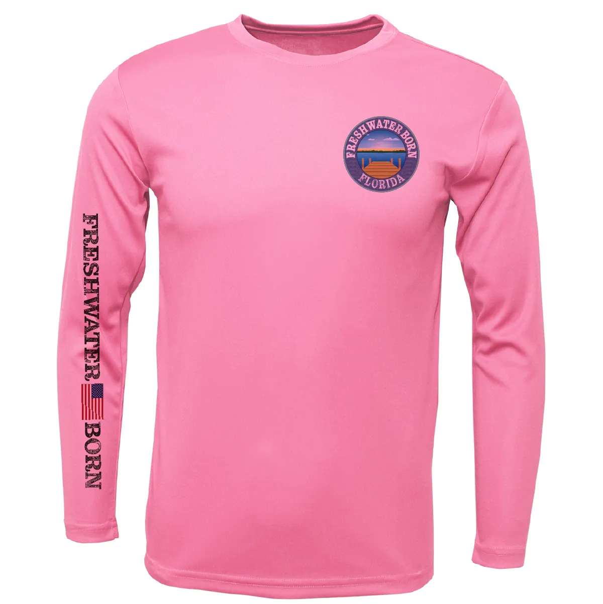 Florida Freshwater Born "Surrender The Booty" Girl's Long Sleeve UPF 50  Dry-Fit Shirt