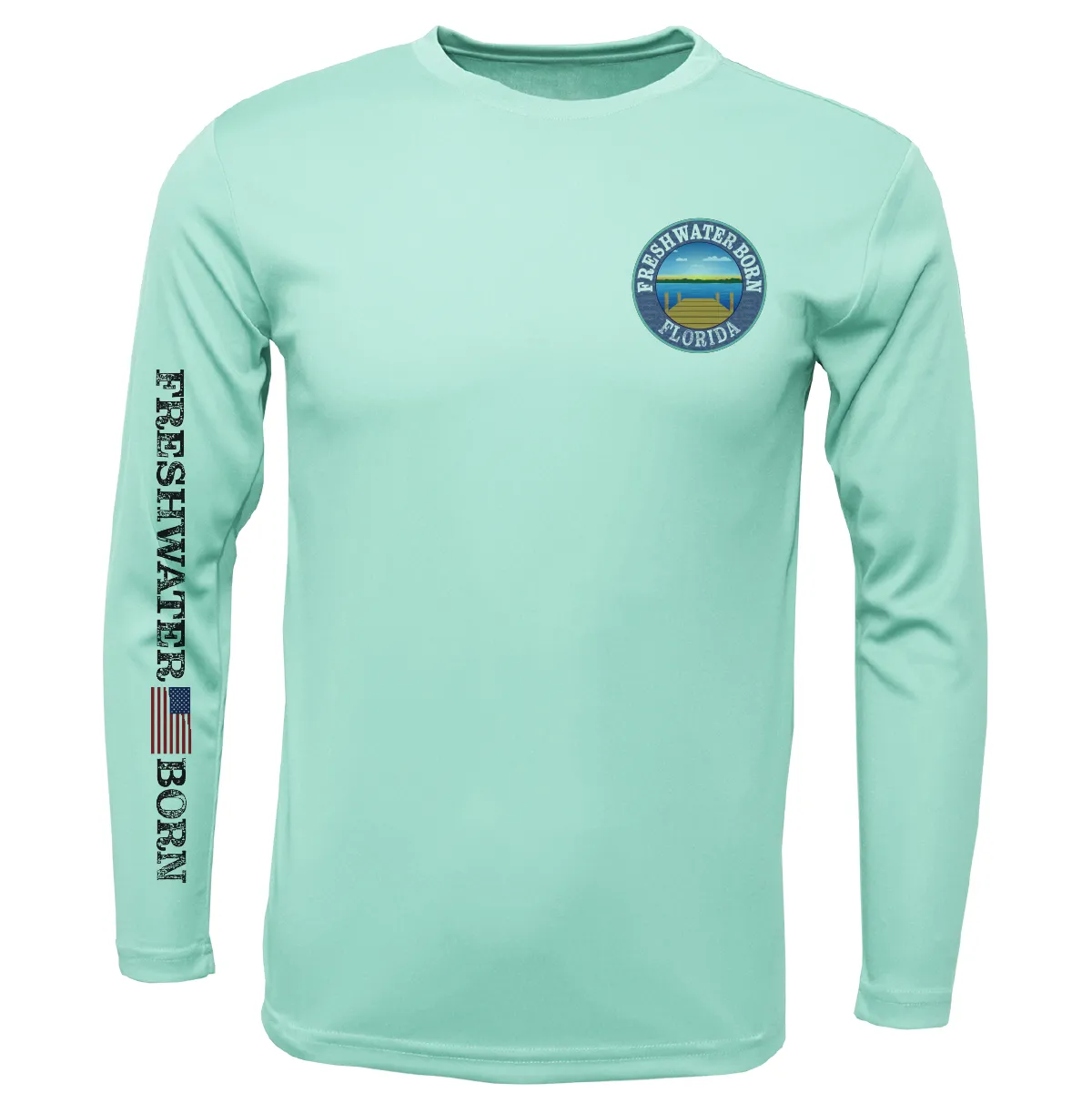 Florida Freshwater Born "Surrender The Booty" Girl's Long Sleeve UPF 50  Dry-Fit Shirt