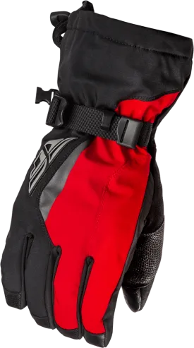Fly Racing Title Gauntlet Gloves Black/Red