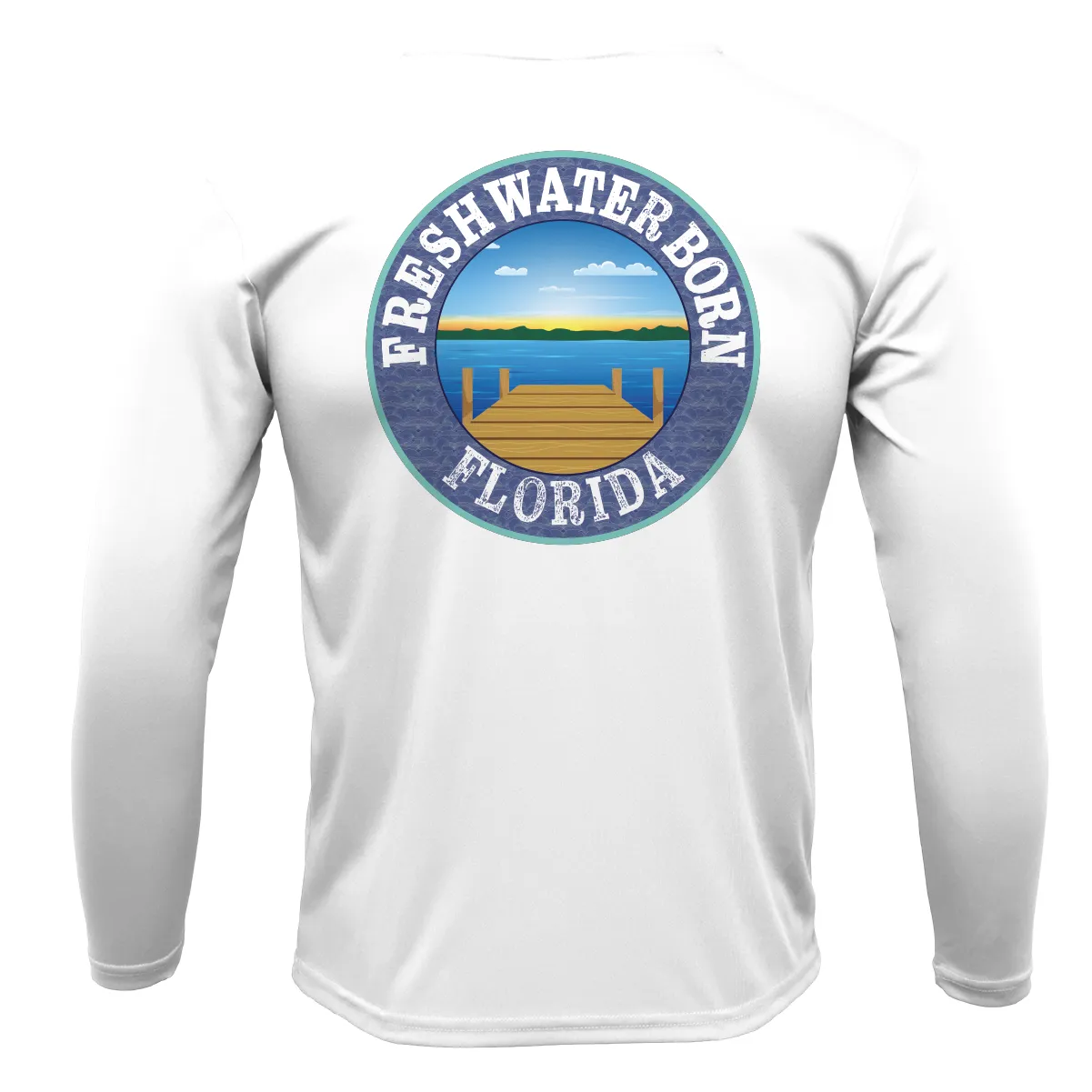 FSU Garnet and Gold Freshwater Born Boy's Long Sleeve UPF 50  Dry-Fit Shirt