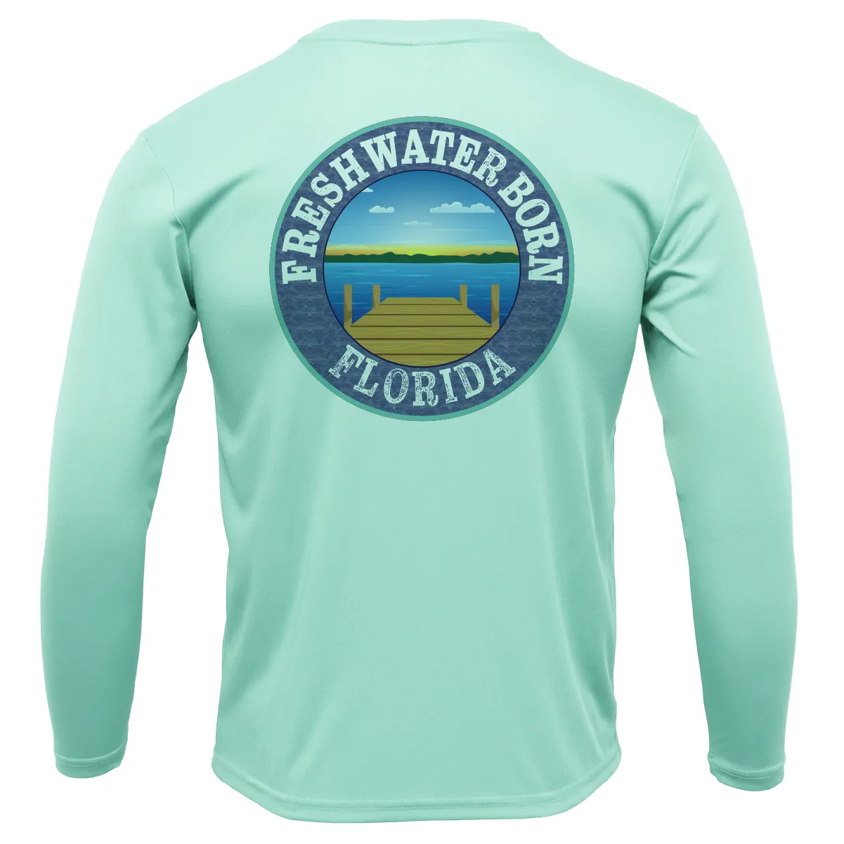 FSU Garnet and Gold Freshwater Born Boy's Long Sleeve UPF 50  Dry-Fit Shirt