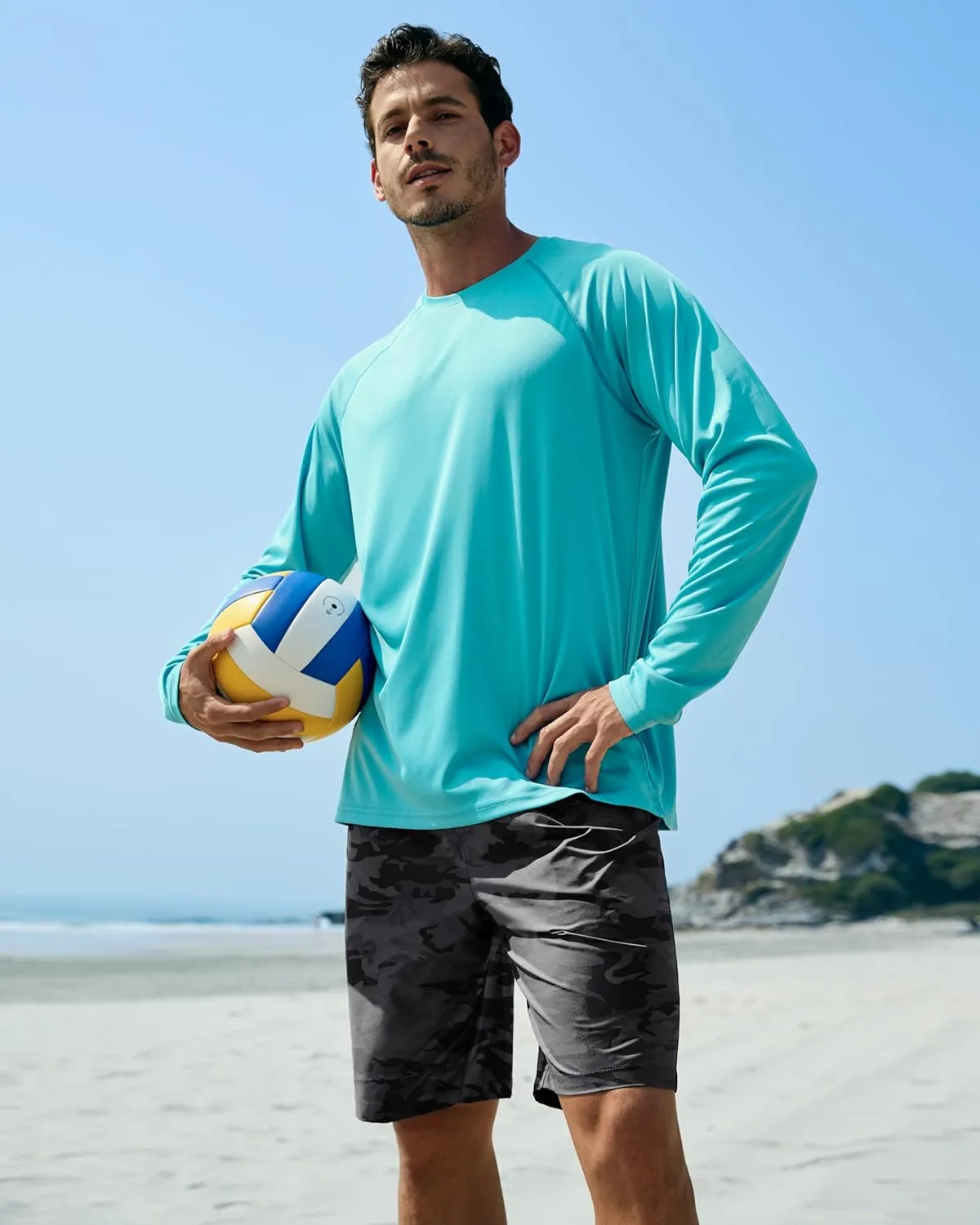 G Gradual Men's Swim Trunks 9" Quick Dry Swimming Board Shorts with Zipper Pockets Swimwear Bathing Suit for Men No Liner