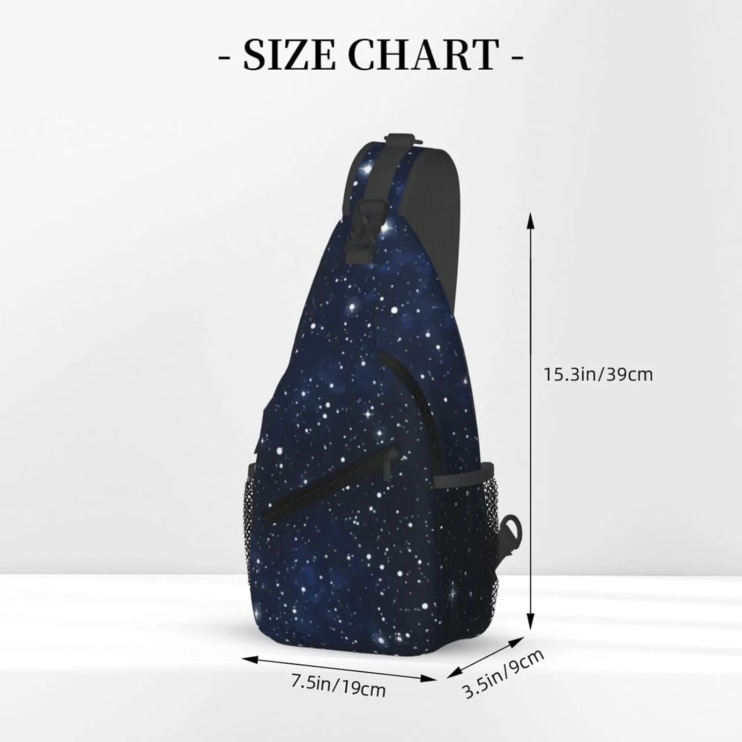 Galaxy Sling Bag Unisex Chest Bags Crossbody Backpack Sling Bags Casual Daypacks Shoulder Bag for Cycling Hiking Travel (galaxy)