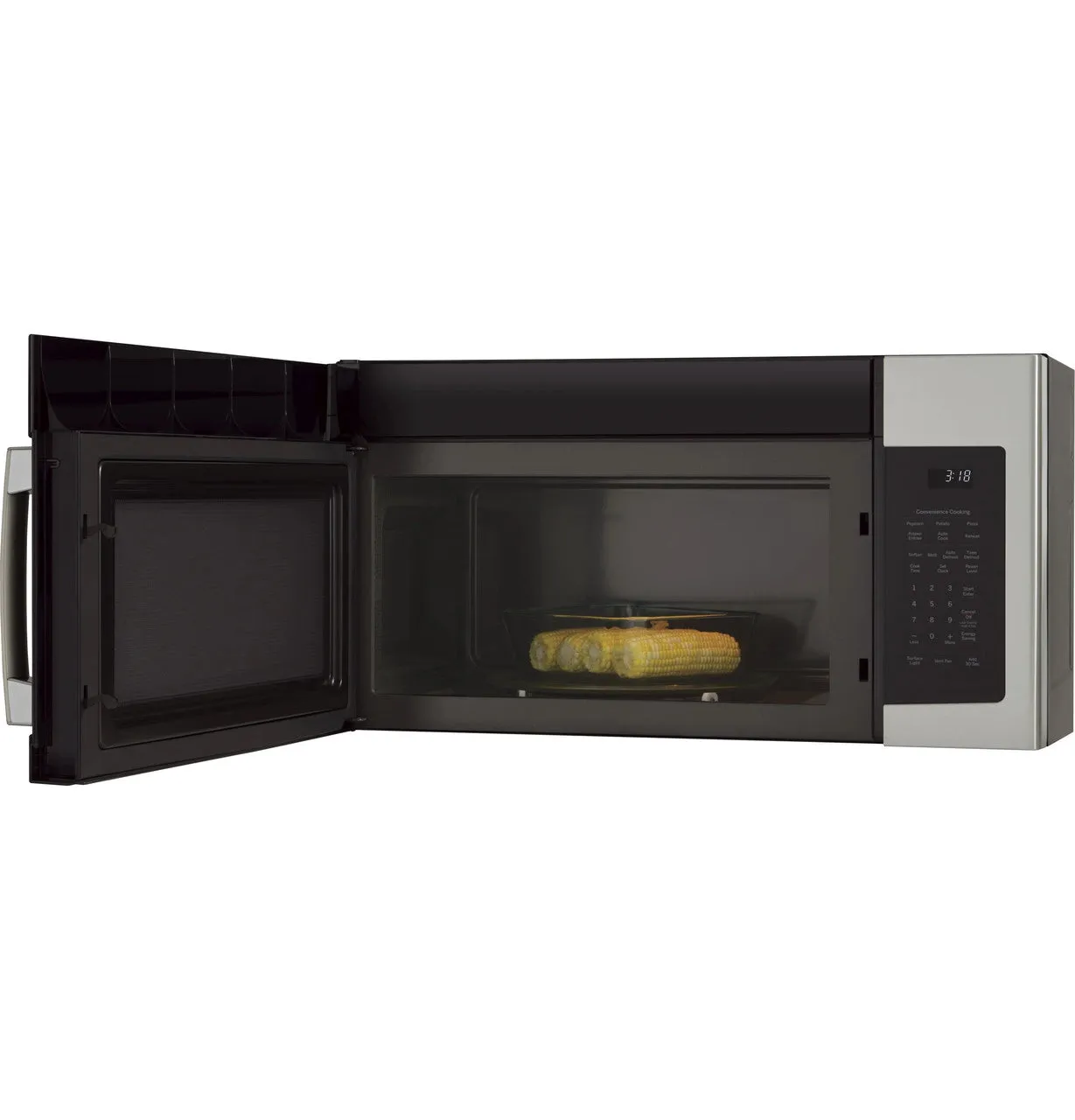 Ge Appliances 1.8 Cu. Ft. Over-the-Range Microwave Oven with Recirculating Venting-Stainless Steel