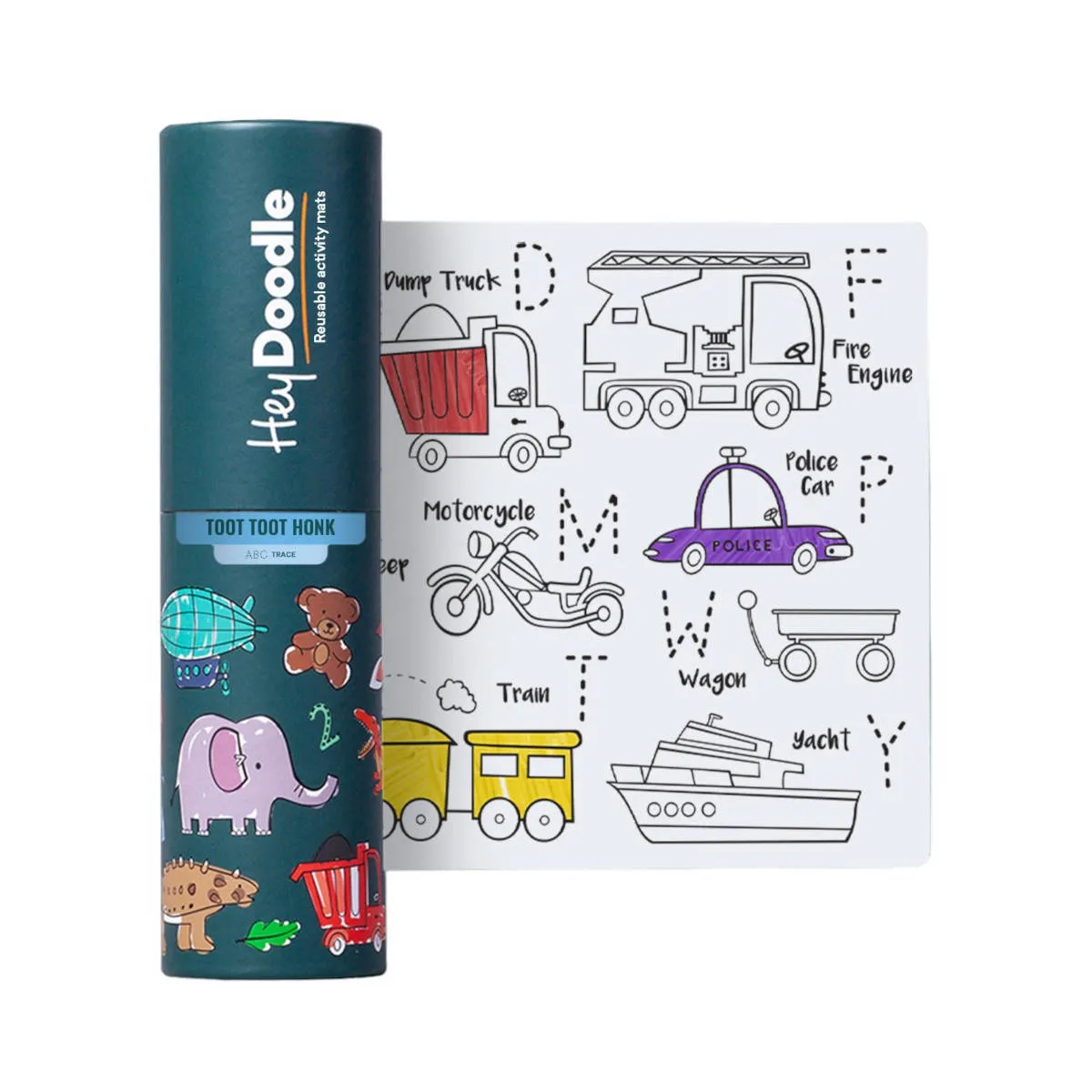 HeyDoodle Toot Toot Honk Mini Mat