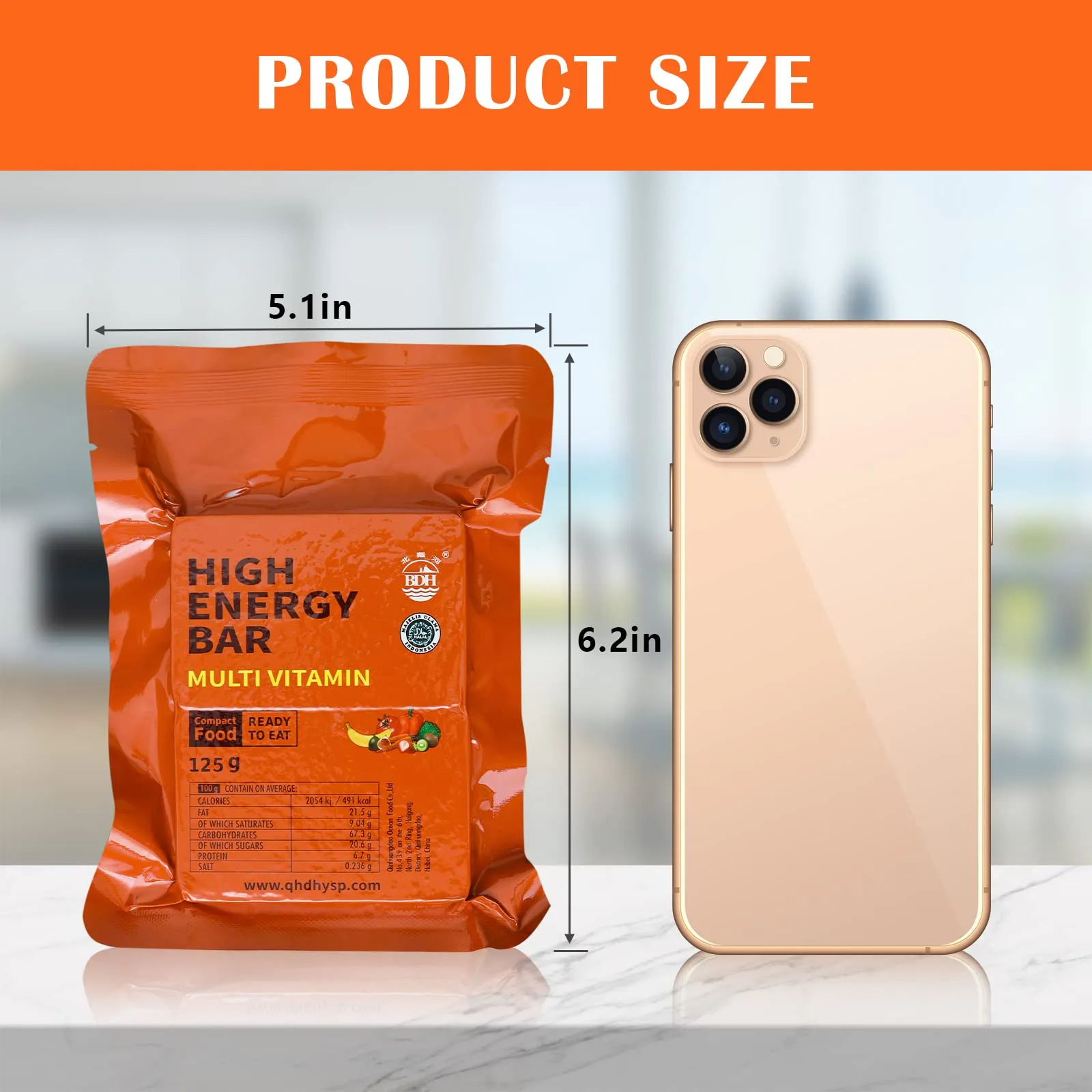 High Energy Ration Bars - Multi Vitamin and Chocolate (2 Pack)
