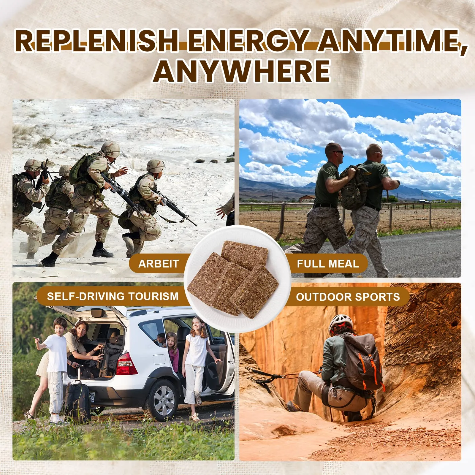 High Energy Ration Bars - Multi Vitamin and Chocolate (2 Pack)