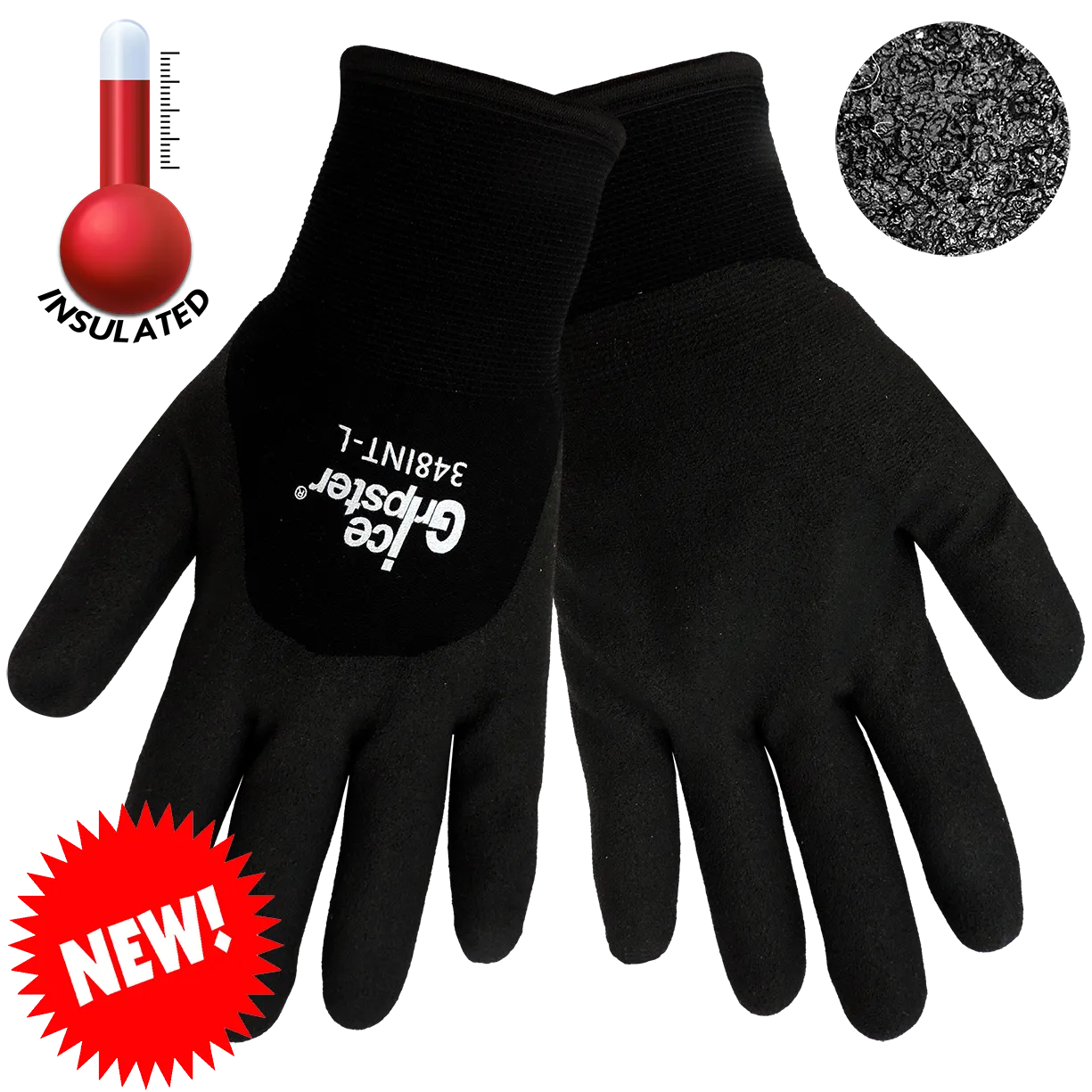Ice Gripster™ 348INT 3/4 Dipped Thermal Insulated Cold Condition / Freezer Work Glove