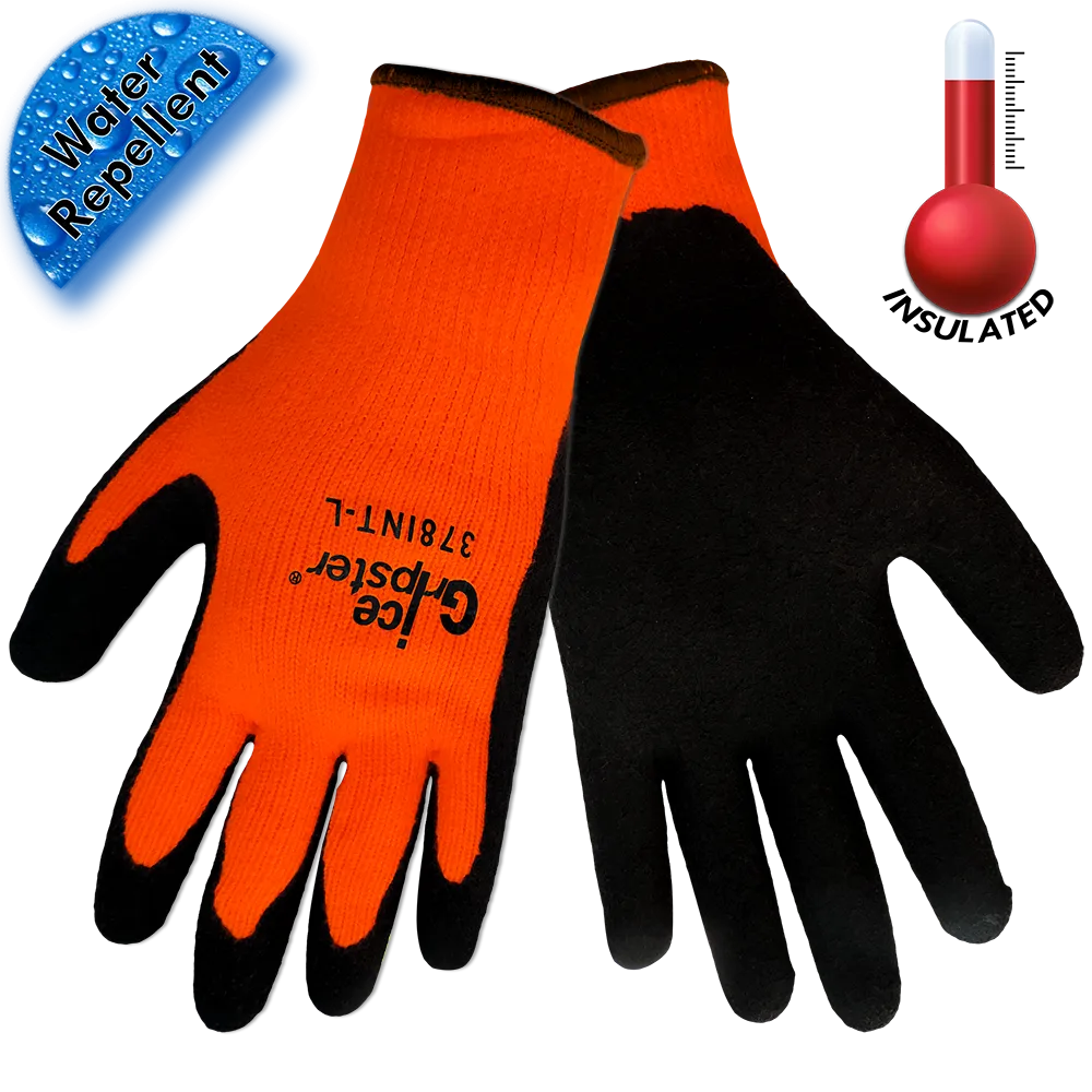 Ice Gripster™ 378INT Thermal Insulated Cold Condition / Freezer Work Glove in Hi-Vis Orange