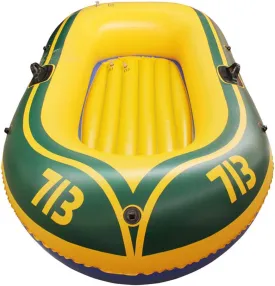 Inflatable Boat with Oars 2/3/4 Person, Inflatable Boats for Adults, Inflatable Rafts for Rivers, Fishing Dinghy