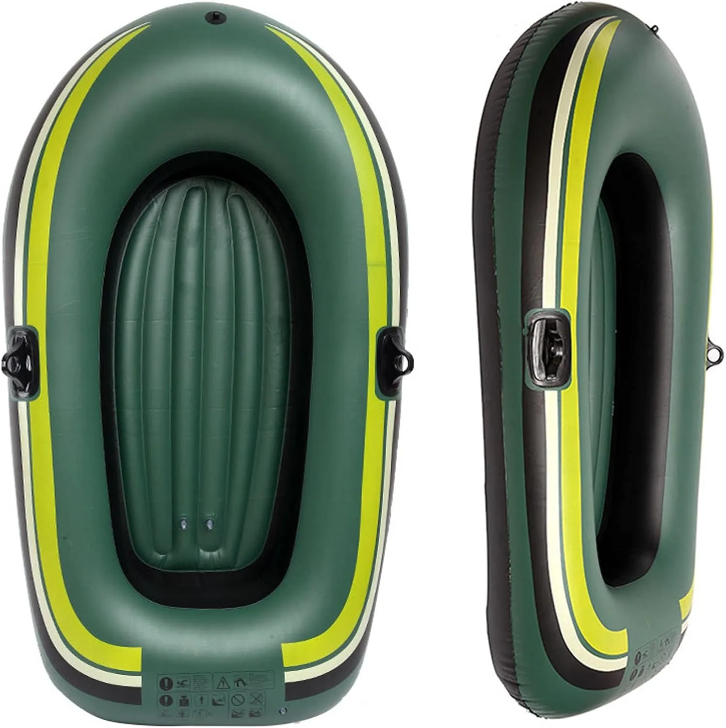 Inflatable Boat with Oars Inflatable Fishing Boats for Adults 2/3/4 Person Inflatable Boat for Pool with Oars