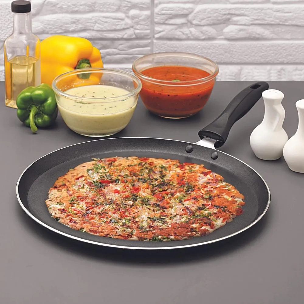 Magnus Optima Non-Stick Induction Base Aluminium Tawa with Hammertone Finish (275 mm)
