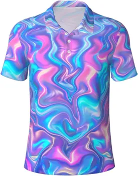 Mens Golf Shirts Funny Golf Shirts for Men Polo Shirts Casual Short Sleeve Performance Moisture Wicking Quick Dry Fit Polos