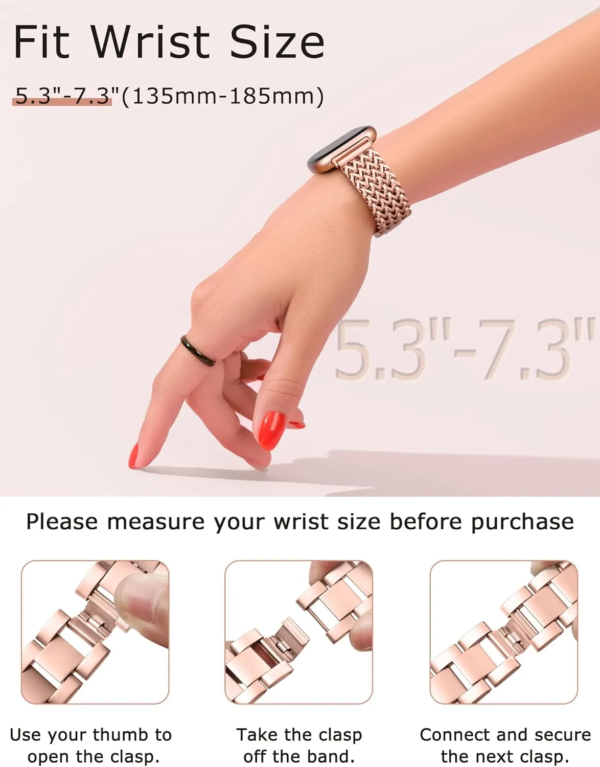 Minyee Metal Bands Compatible with Fitbit Sense 2/Versa 4/Versa 3/Sense Bands Women, Dressy Stainless Steel Multi-chain Designer Luxury Link Bracelet Wristband Replacement Strap