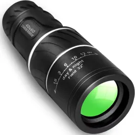 Monocular Telescope, Upgrade 40 x 60 Portable Telescope, Monoculars for Adults High Powered, Suit Stargazing, Hunting, Bird Watching, Hiking Travel, Camping, Black