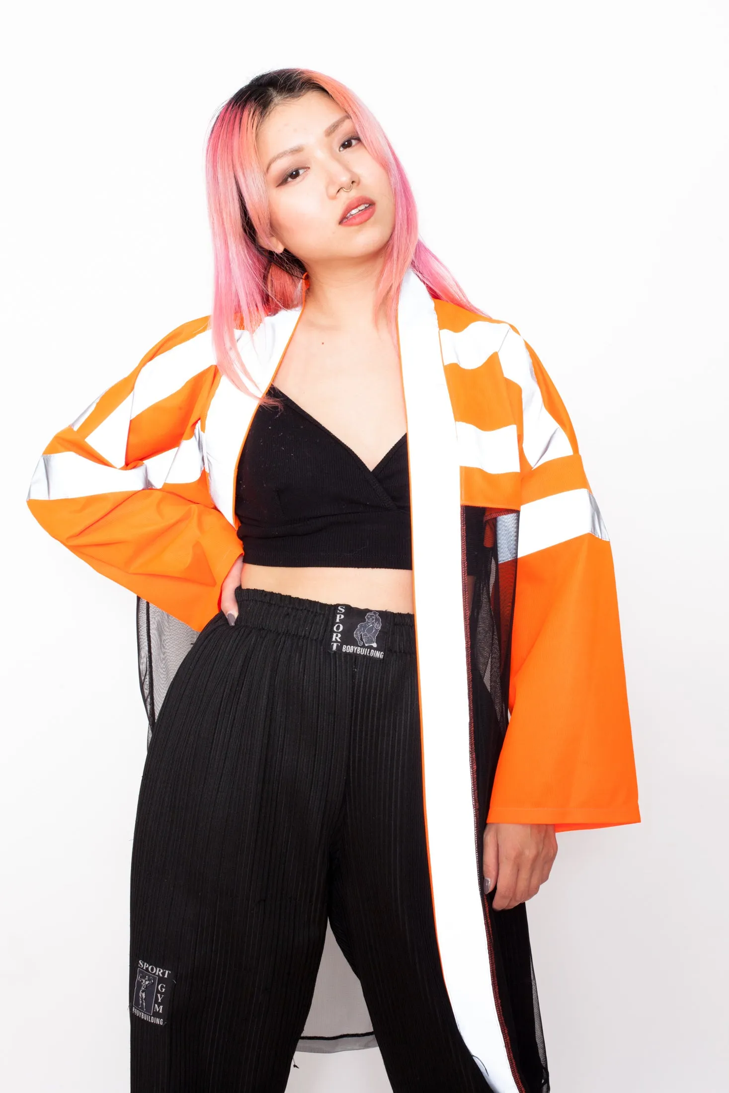 Reworked Y2K Emergency Reflective Jacket