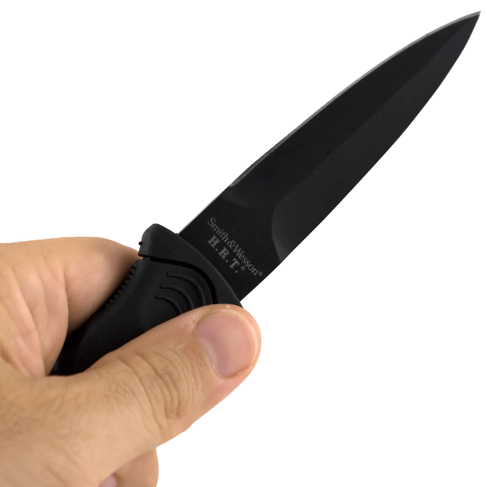 Smith Wesson H R T Tactical Boot Knife With Molded Nylon Sheath