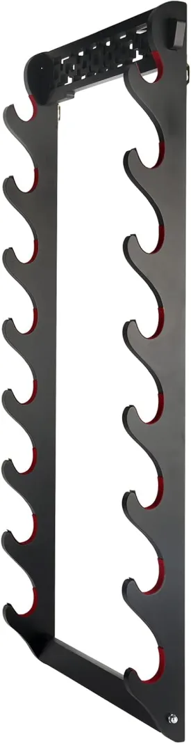 Sword Holder Katana Wall Mount - 8 Tier Samurai Sword Display Rack Wand Wakizashi Tanto Wall Hanger Sword Rack Sword Stand Display