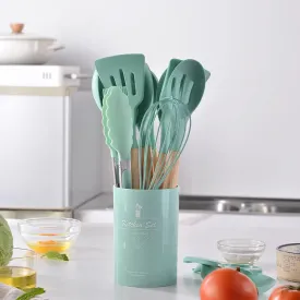 Teal 12PCS Silicone Kitchen Utensil Set