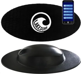 Wakesurf Balance Board by Lakesurf - Includes Motion Tracking App & Phone Mount for Wakesurfing Simulation, Games, Fitness Training, and Tutorials