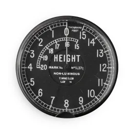 WWI Altitude Indicator Button Magnet, Round (1 & 10 pcs)