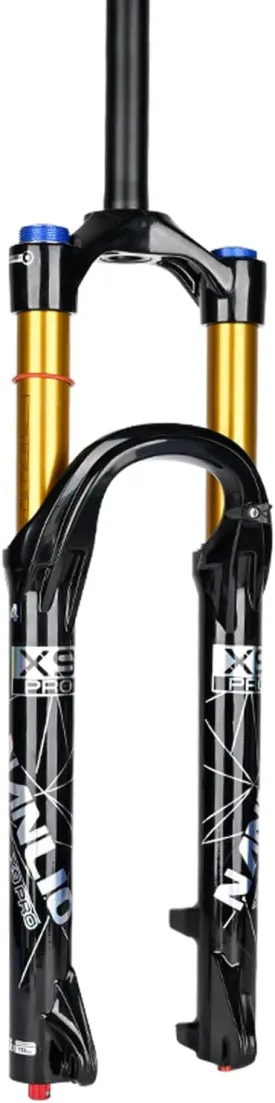 X9 Pro Mountain Bike Suspension Bicycle Front Fork - Adjustable Damping Rebound, 140/160MM Travel, Fits 26/27.5/29 Inches