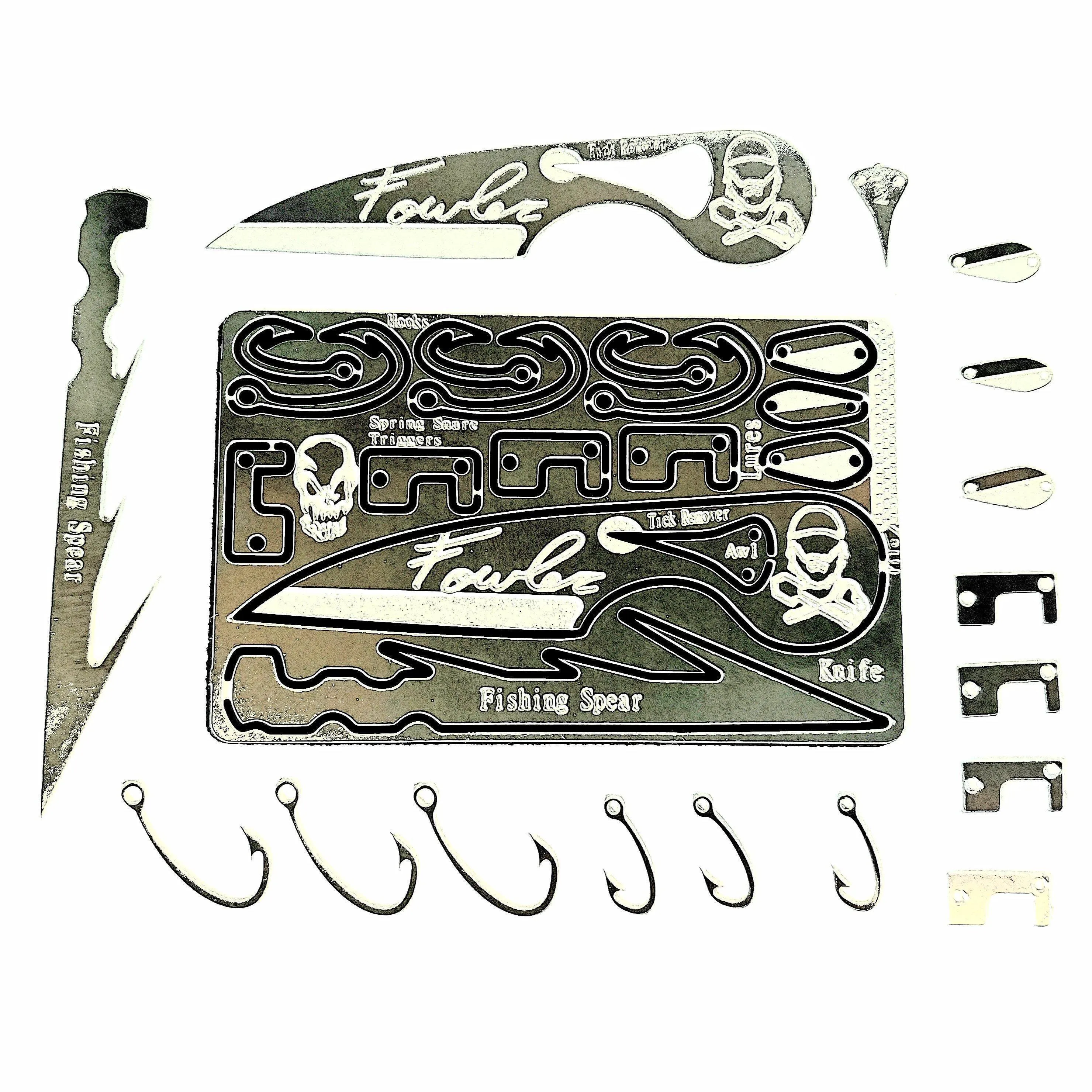 Zachary Fowler Signature Survival Card : Credit Card Size Survival Bushcraft kit
