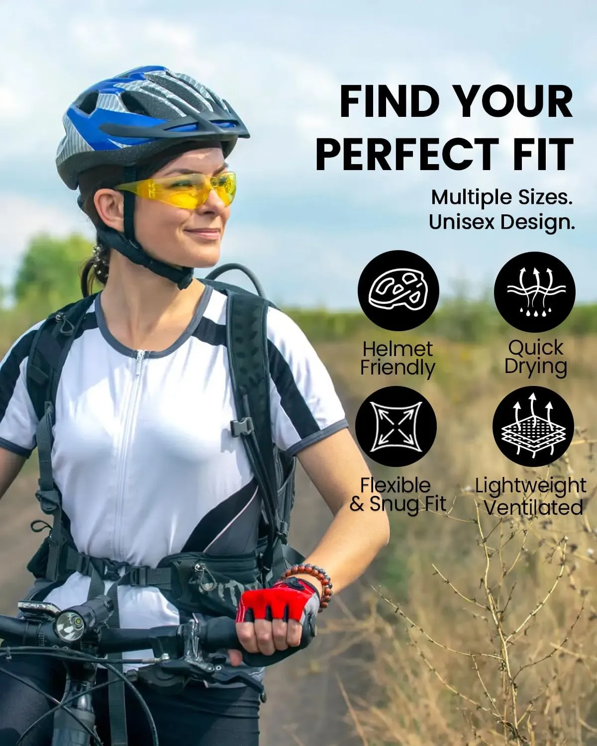 Zylioo XXL Oversize Cycling Skull Cap,Cooling Helmet Liner Sweat Liner, Sun Protection Running Bike Cap Lightweight